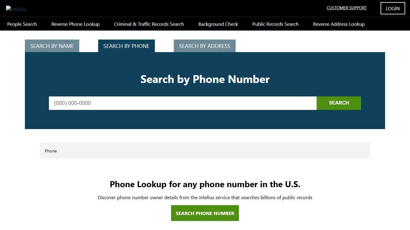 Intelius Online Phonebook - Find The Owner Of A Phone Number